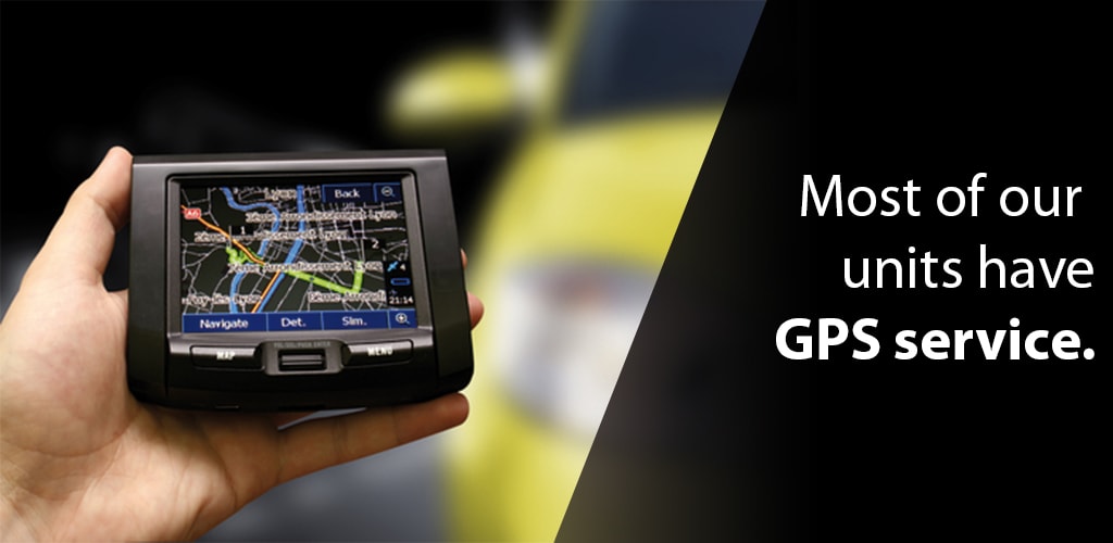 Mostly of our cars have GPS service