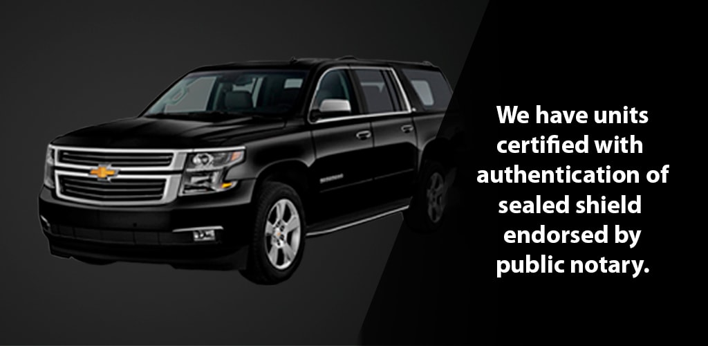 We have units certified with authentication of sealed shield endorsed by public notary